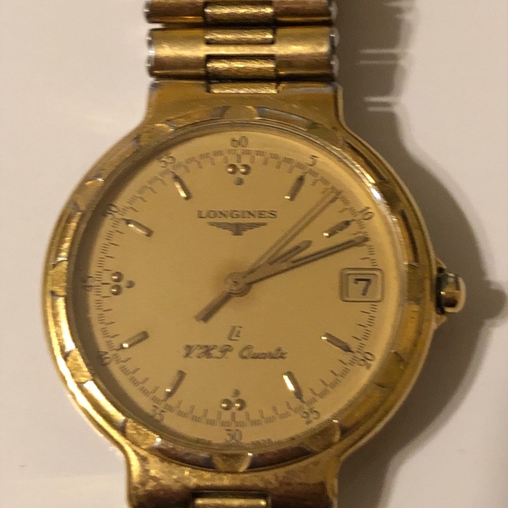 Longines Conquest His And Hers Matching Set Gold Tone Wrist Watches Authentic - Picture 6 of 16